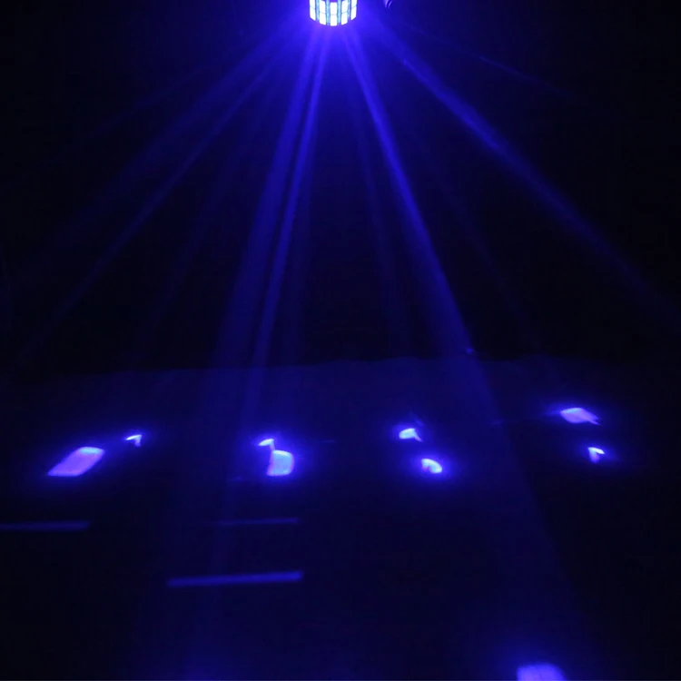 Hot selling wedding beam disco club dj  multi effect floor stage light sound-activated disco led color rotating mini party light