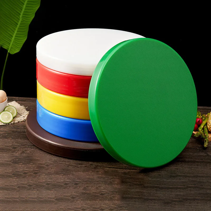 Высокое качество разделочная доска блок Толстая круглый пластиковый мясника