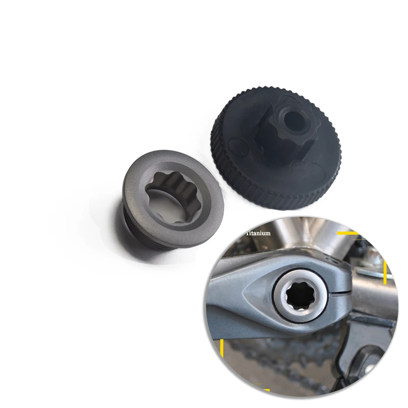 TiTo Titanium Bicycle Cranks Cover M20 Arm Screws Bolts Bike Chain Wheel Hollow Crankset Other Bicycle Parts Crank Cover