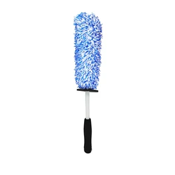 Car Wash Super Brush Microfiber Premium Wheels Brush Non-Slip Handle Easy To Cleaning Rims Spokes Wheel Barrel Car Accessories