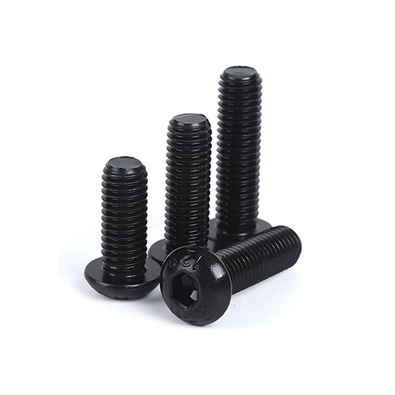 Carbon steel Black oxide 12.9 grade Hexagon Socket Button Head Screws