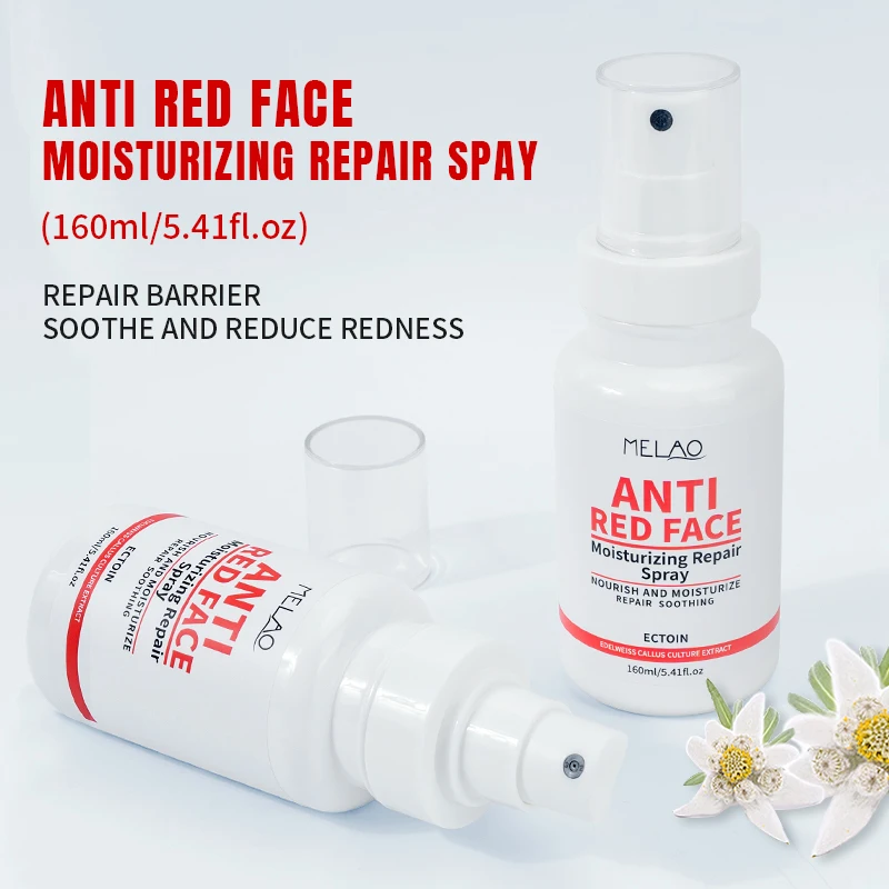 Custom Logo Sensitive Skin Hydrating Face Serum Calming Redness Relief Face Serum Deep Repairing Red Face Serum