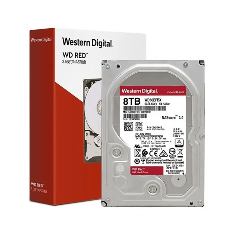 WD80EFBX Hdd Western digital Internal For 8TB 7200RPM 256MB SATA3 New And Original