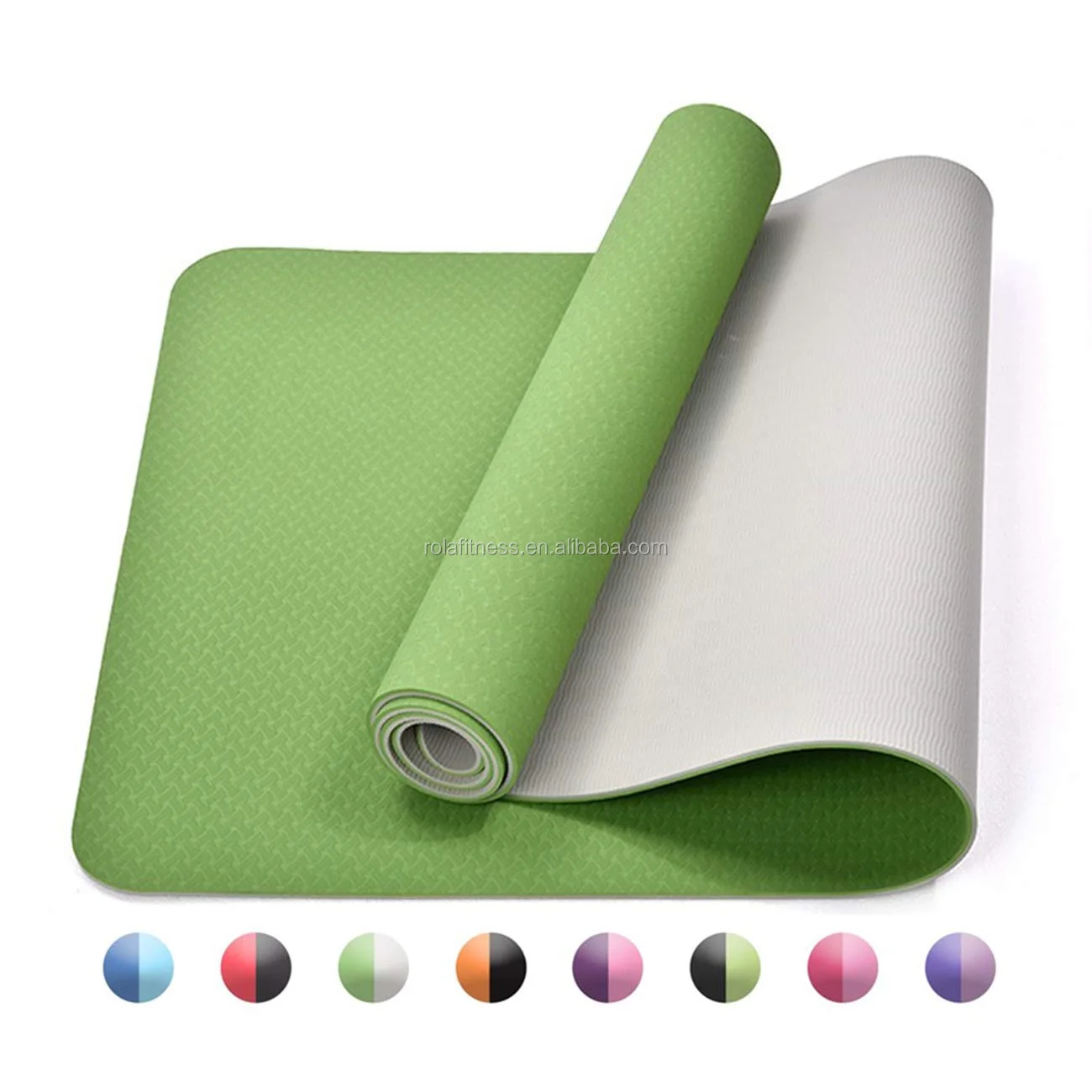 Anti Slip Custom Logo Eco Friendly Biodegradable Workout Fitness Exercise Yoga Mat Recyclable Sport TPE Yoga Mat
