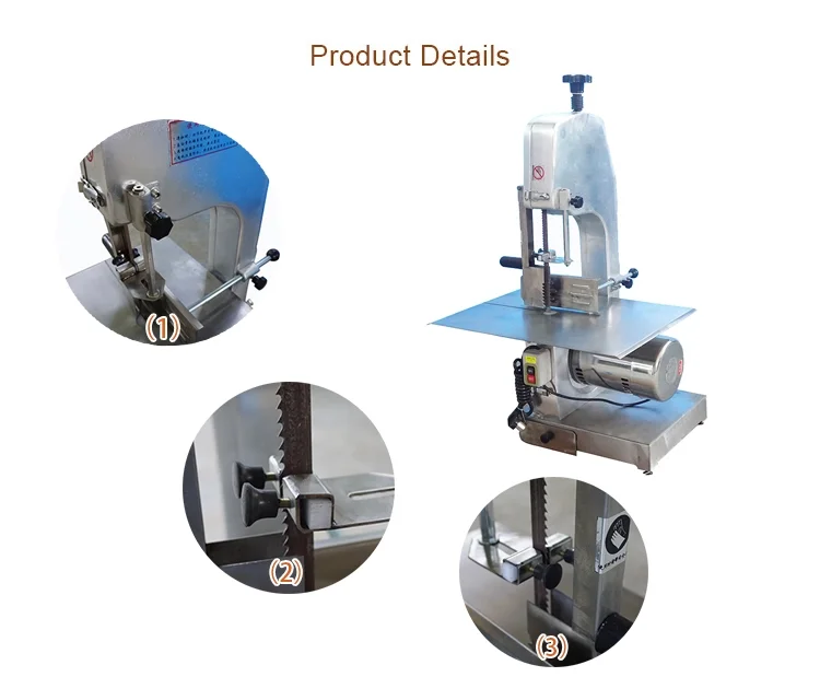 Automatic Electric Bone Saw Machine Meat Cutter Fish Cutting Machine