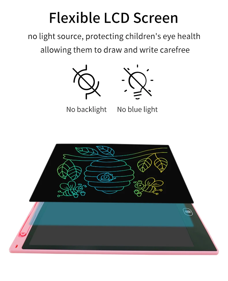 8.5 10 12 inch Memo Pads Kids Digital Drawing Board LCD Writing Tablet E-Writer