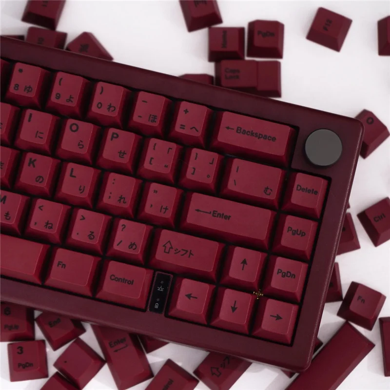 Клавиатура Cherry минималистская красная тема PBT 140 клавиши краситель-саб кепка для MX Switch 61/64