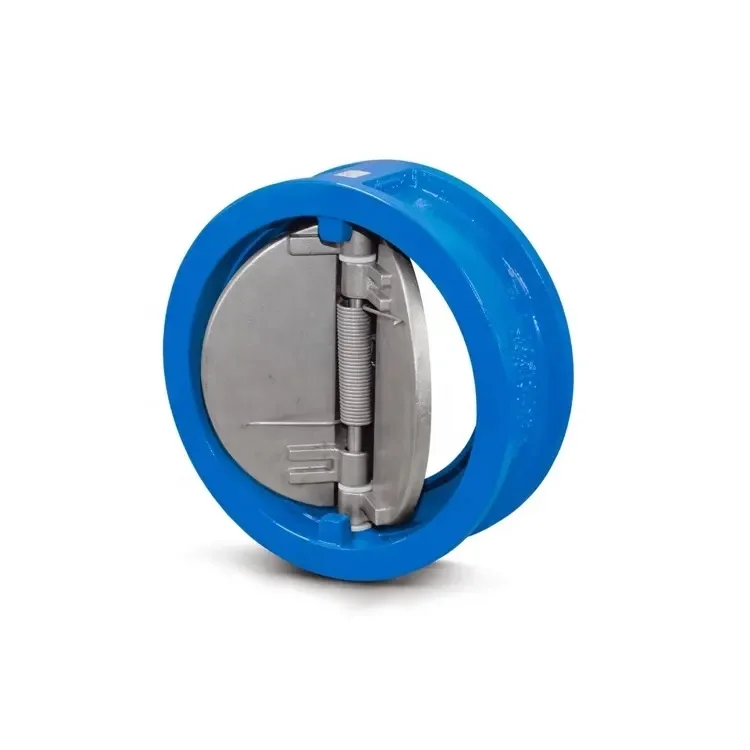 Low Price Ductile Cast Iron Double Disc ANSI CF8M Wafer Type Dual Plate Non-Return Check Valve
