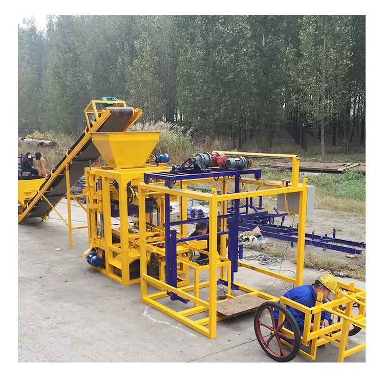 QT4-26D machine de fabrication de briques brick molding machine small block making machine