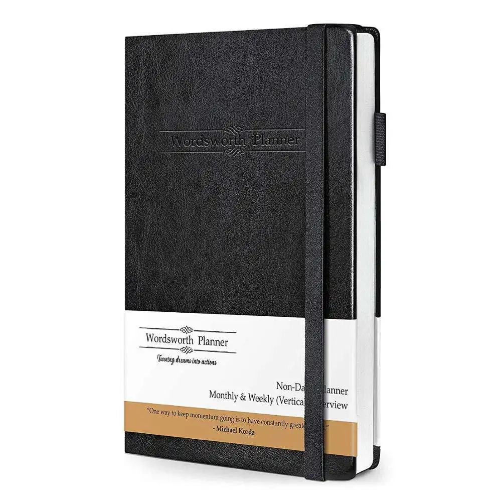 A5 Hardcover Planner Daily Weekly Monthly Personalized Journal Organizer For Study And Schedule