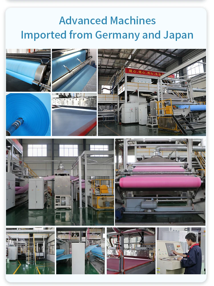  non woven raw materil Manufacturer protective coverall china TNT PP Spunbond nonwoven fabric rolls for disposable massage sheet