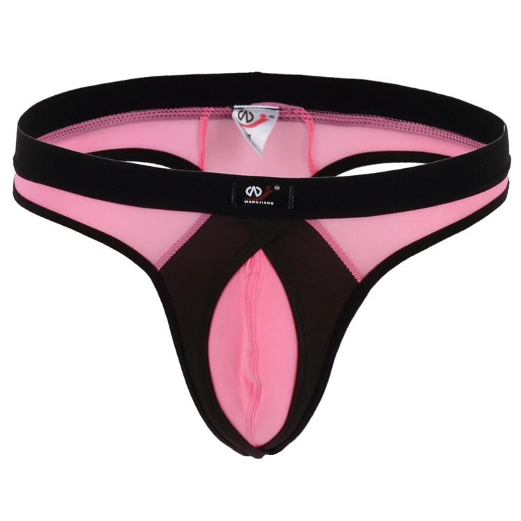 red open back gay bottom backless transparent mesh mens jockstraps underwear