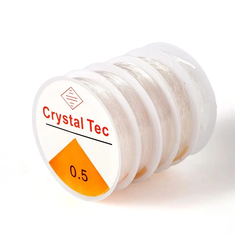 0.4-1mm Stretchy Crystal Tec Elastic Cord Thread Jewelry Accessories Korea Beading Line Fit Beads DIY Bracelets Necklace Jewelry