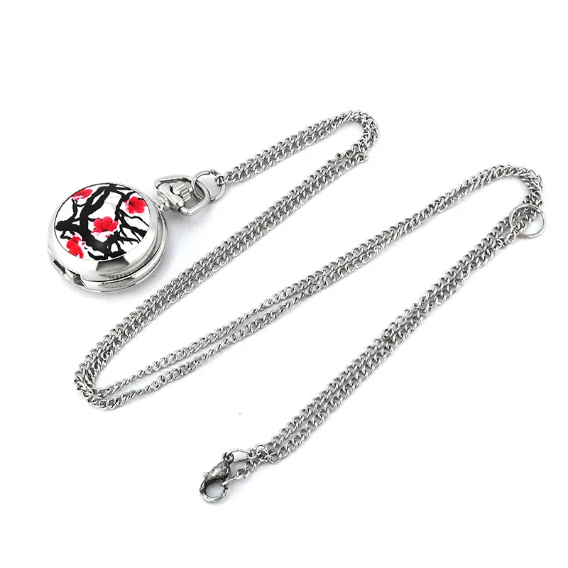 Custom Brand Your Own Necklace Quartz Watch Pocket Watches