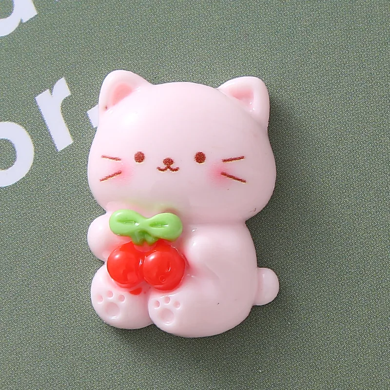 2023 Fashion  Cute  Holding Fruit Rabbit Resin Diy  Accessories Hair Clip Cream Gel Phone Case  Refrigerator Magnet Accessories