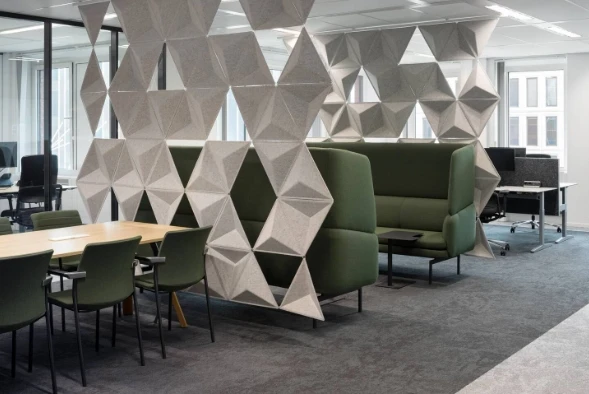 Soundproof screen 100% Pet Acoustic Panels Sound Absorption 3D Wall Panel