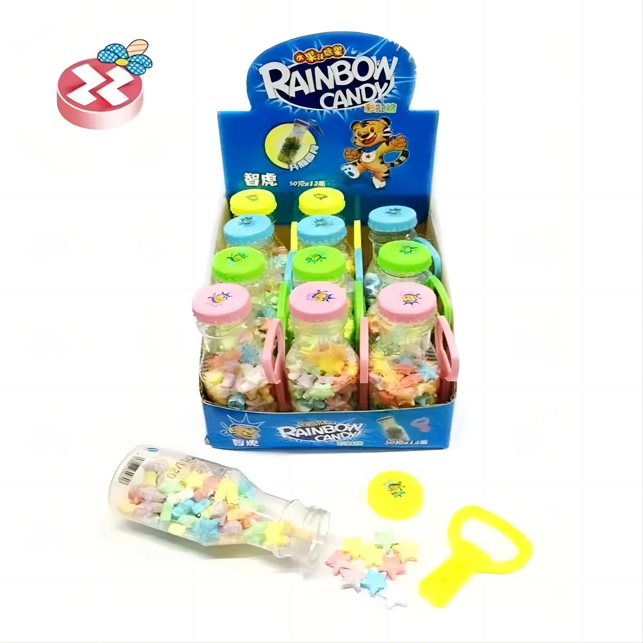 Заводская оптовая продажа лидер продаж детские конфеты цветные пивные бутылки с открывалкой для бутылок игрушки звезды новые