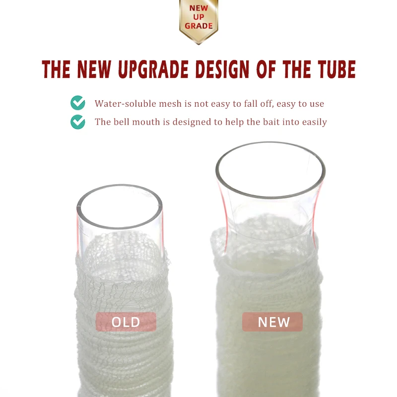 18mm 25mm 37mm 44mm PVA Refill Mesh Carp Fishing Mesh Bait Dissolving Fishing Mesh Net for Fishing Baits