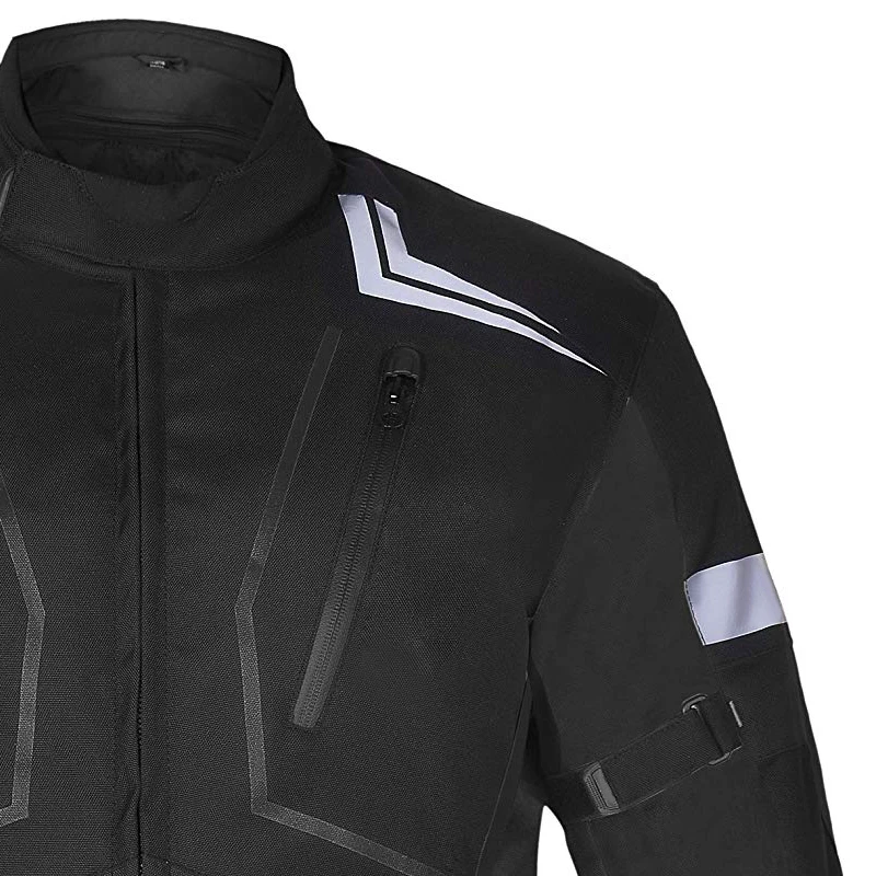 The new Waterproof Motocross Jacket Polyester 600D Full Body Protective Gear Motorcycle Jacket For Autumn Winter