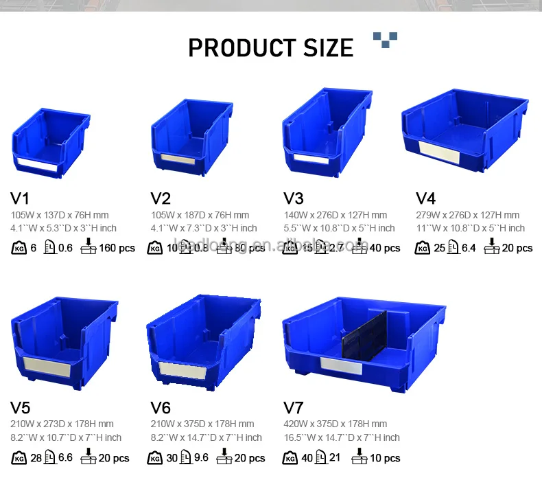 6pcs Grey V1|13.5x10.5x7.6cm/5x4x3in Household Plastic storage box Multi-layer separation sorting plastic storage box for dolls