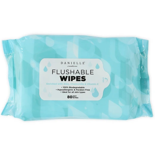 All Type Skin Care Soft Touch Toilet Wipes Aloe Infused Biodegradable Flushable Wipes