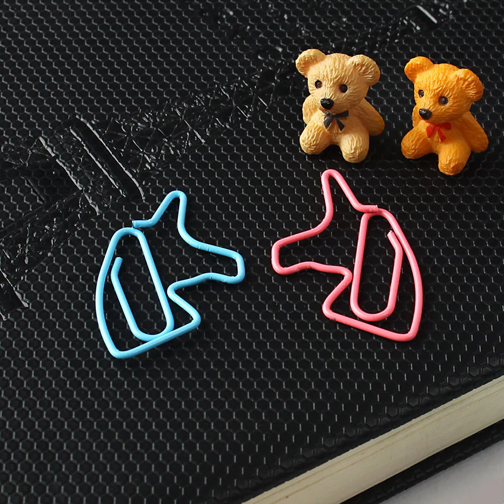 Fashion Design Wholesale School Metal Bookmark Planner Clips Custom Assorted Coated Unicorn Shape Paper Clip