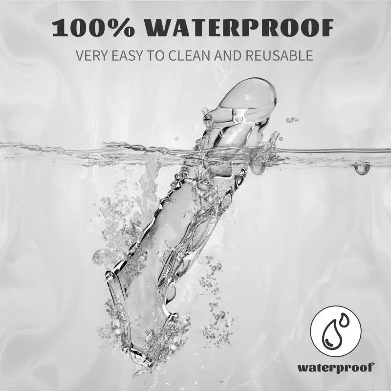 High quality soft crystal lengthen penis sleeve condom vibrator for men sex toy