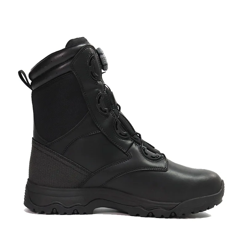 Factory OBM ODM Custom Wholesale Leather Combat Boots with BOA Waterproof Membrane Tactical Boots for Men