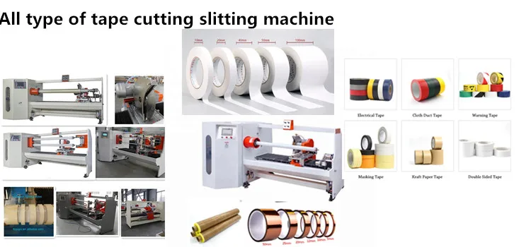 High quality automatic cutting machine for BOPP PVC PE double side masking tape foam adhesive tape