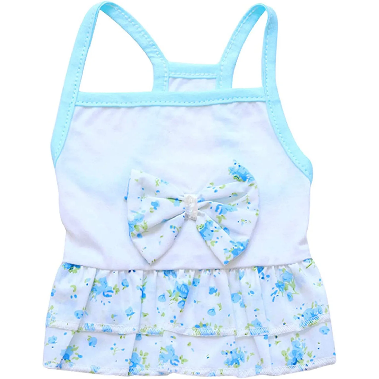 Cute Pattern Designer Wholesale Dog Clothes with Princess Puppy Dress for Doggy Party Outfit Accessories