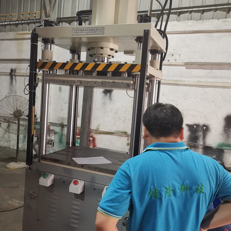 machine press red wine tray packaging paper tray electrical paper tray four-column single-acting hydraulic press