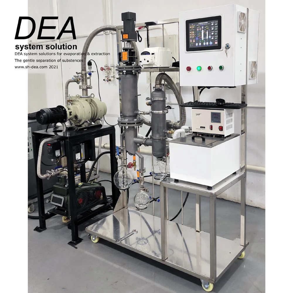 DEA-DZL-10 Hot Selling Short Path Evaporator Liquid Separation Molecular Distillation Oil Distiller Wiped Film Evaporator