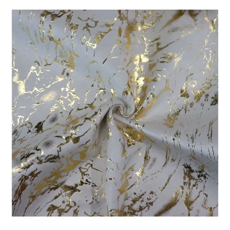 velvet hot foil stamping bronzing fabric sofa set furniture price per meter