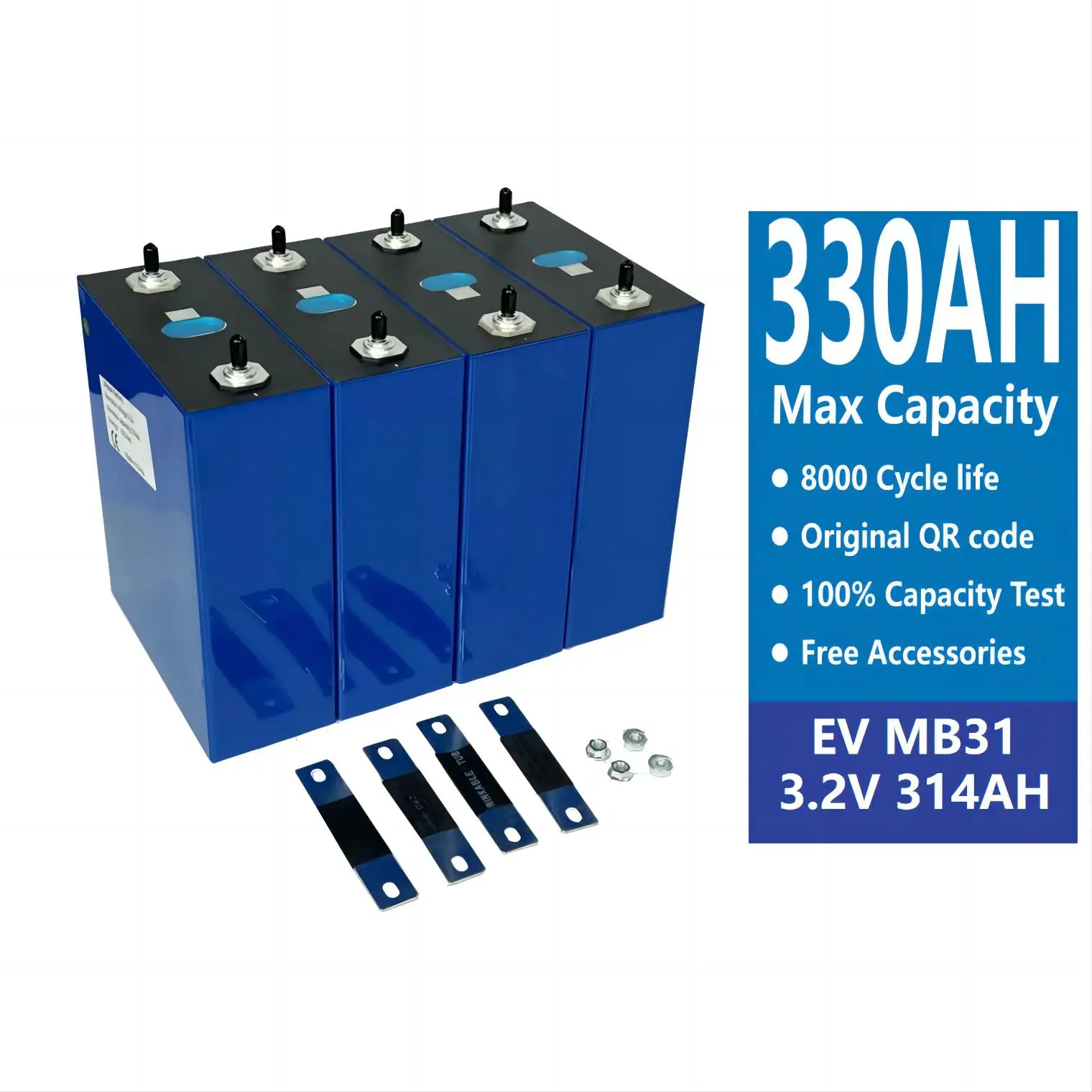 Starmax 314Ah 306Ah 280Ah 3.2V MB30 MB31 LF280K LFP Rechargeable Lithium ion Battery Prismatic LiFePO4 Battery Cell Solar Energy