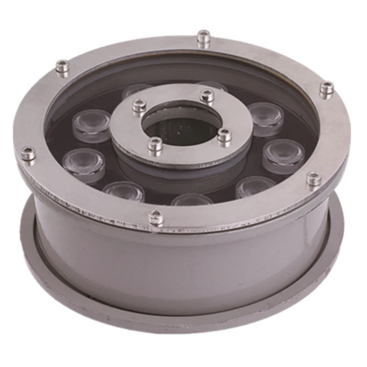 cast aluminum ip68 waterproof outdoor rgb water jet dry ring underwater fountain nozzles lights