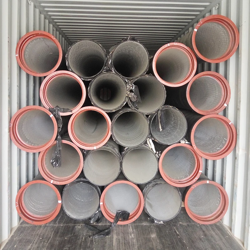 Chinese supplier cheap high quality k7 k8 k9 di pipe ductile iron pipe rates