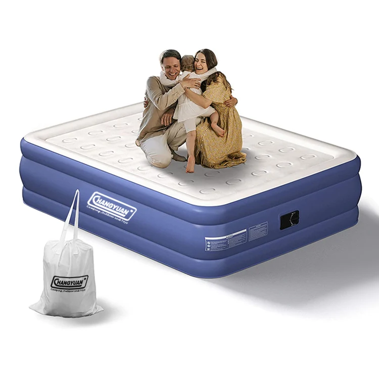 Comfortable Air Mattress With Built In Pump Fast Inflation Blow Up Air Bed Inflatable Air Mattress Camping