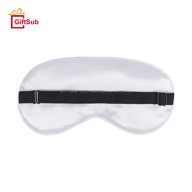 Wholesale High Quality Luxury Sublimation Blackout Sleep Travel  Eye Mask Silk