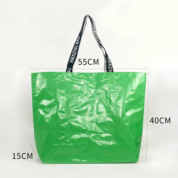 Promotional new design large capacity durable laminated PE pp woven shopping bag