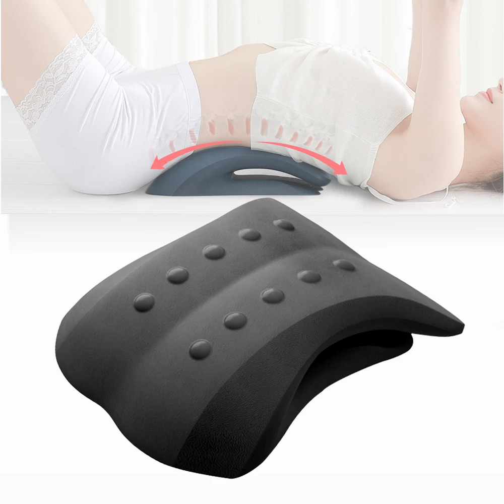 Lumbar Support Cushion,ergonomic Design 2021 Back and Neck Traction Pillow for Home Sofa Reading Relax Pressure Relief Cushion