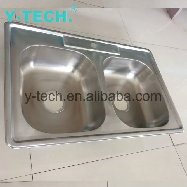 YK-3322 двойной fregadero кухонные раковины из нержавеющей стали с двумя чашами без сушилкой