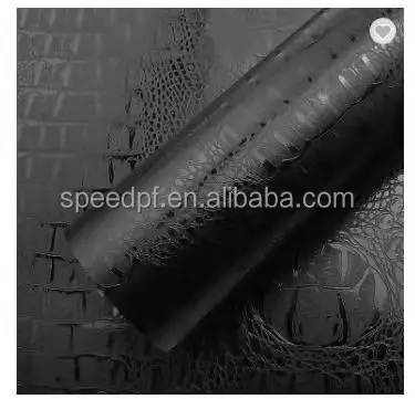 Черная текстура под крокодиловую кожу Виниловая наклейка для автомобиля пленка клейкая