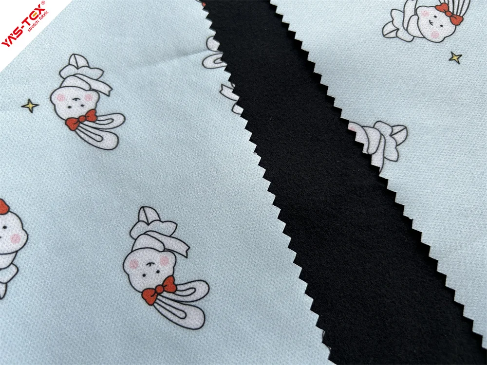 Customizable Printed 50D Plain  fabric bonded TPU and 50D Brushed Knitted fabric 3 layers waterproof fabrics for clothing