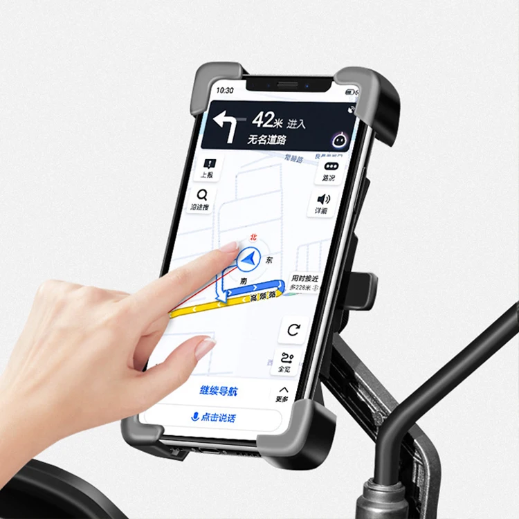 Adjustable ABS Bicycle Scooter Phone Holder Mount Motorbike Handlebar Rearview Mirror Electric Universal Scooter Phone Holder