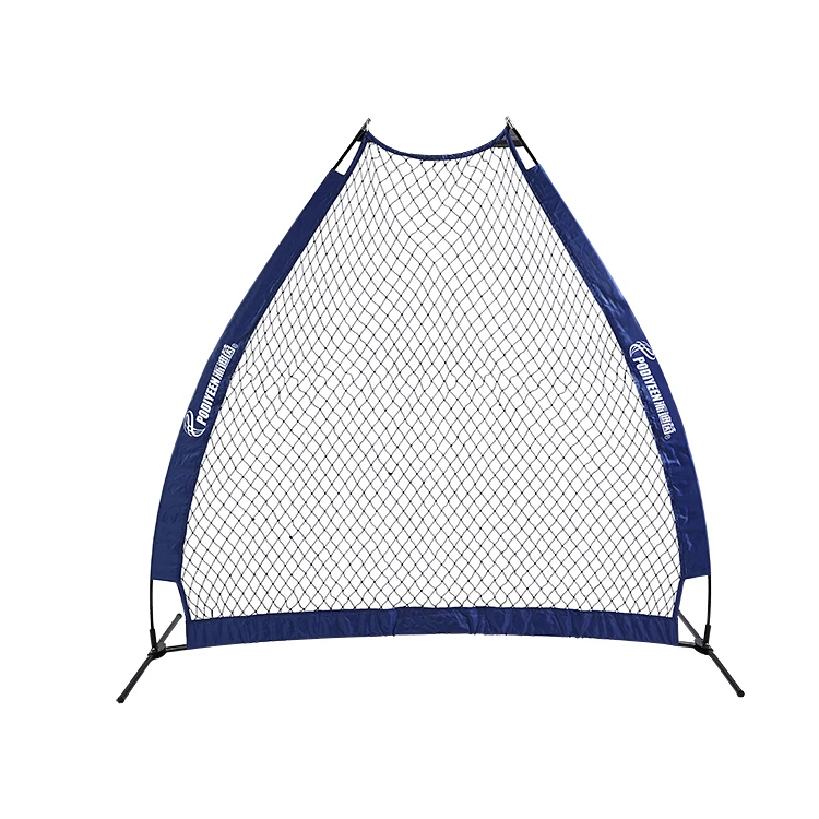 Portable A-Frame Pitching Screen Baseball Pitcher Protection from Grounders Heavy Duty Knotted Netting for Batting Practice
