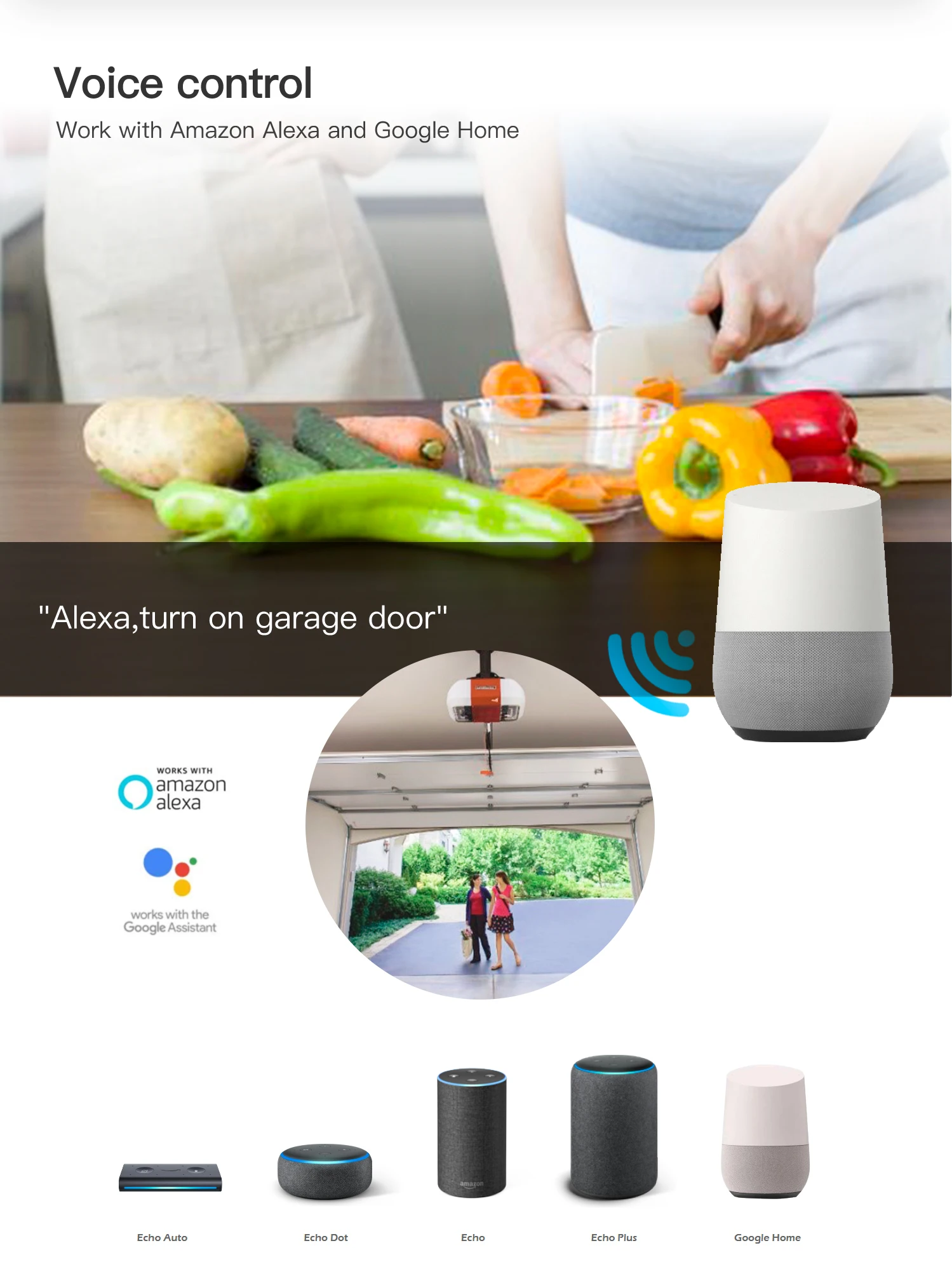 APP control Smart Garage Door Opener Remote Control Garage Door rollup garage door opener