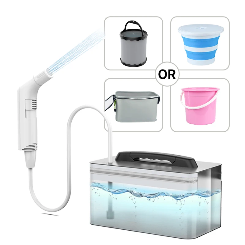 Personal Cleaning Electric Travel Shattaf USB Rechargeable Handheld Portable Bidet Sprayer with Optional Water Tanks