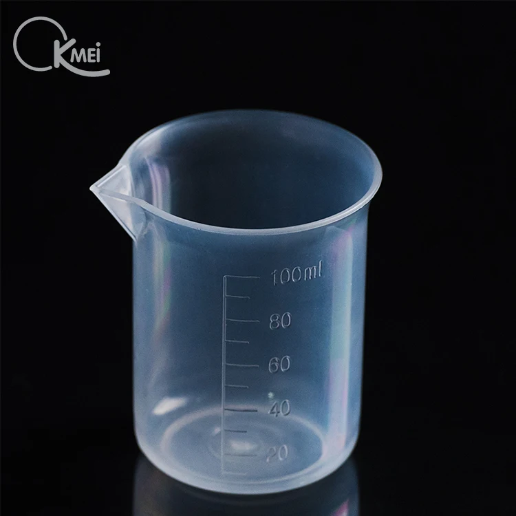 Professional Custom Chemical Lab 100ml Graduated pp plastic Measuring Cups