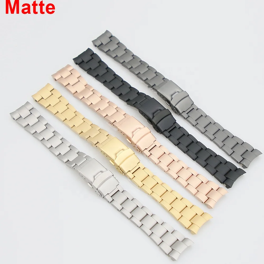 Top Quality  20mm  316L Solid Stainless Steel 20mm Nature Watch Case Bracelet Band