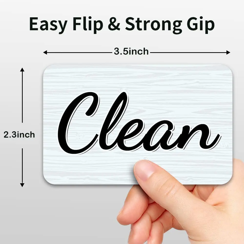 Double Sided Cute Design Manufacturer Clean Dirty Fridge Magnet For Dishwasher